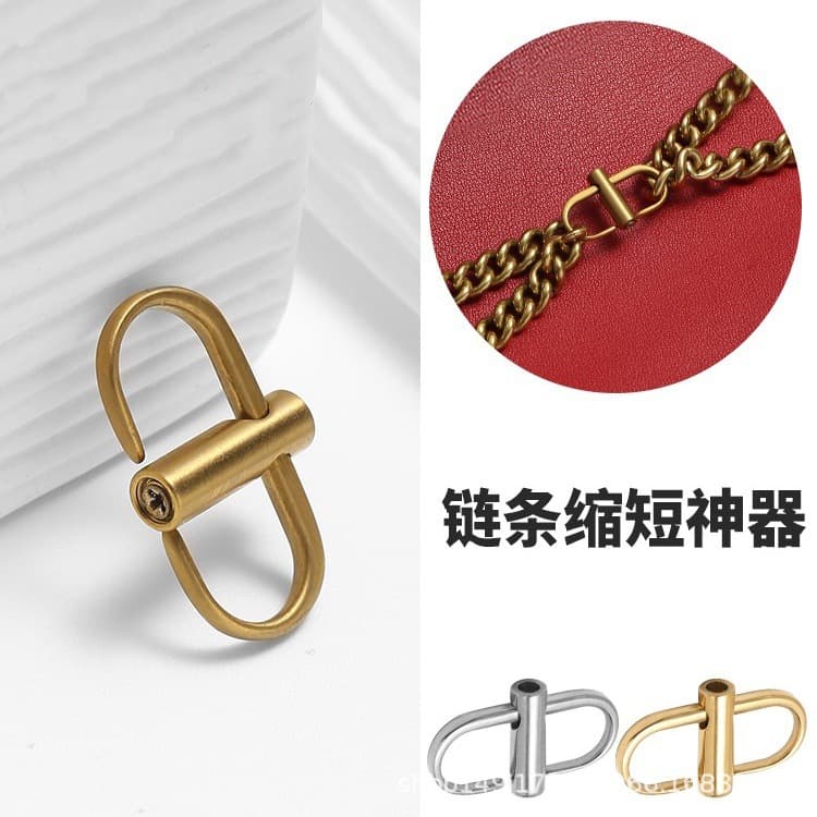 Manufacturer wholesale chain bag adjuster buckle, bag chain length adjuster, shoulder strap shortening buckle magic accessory