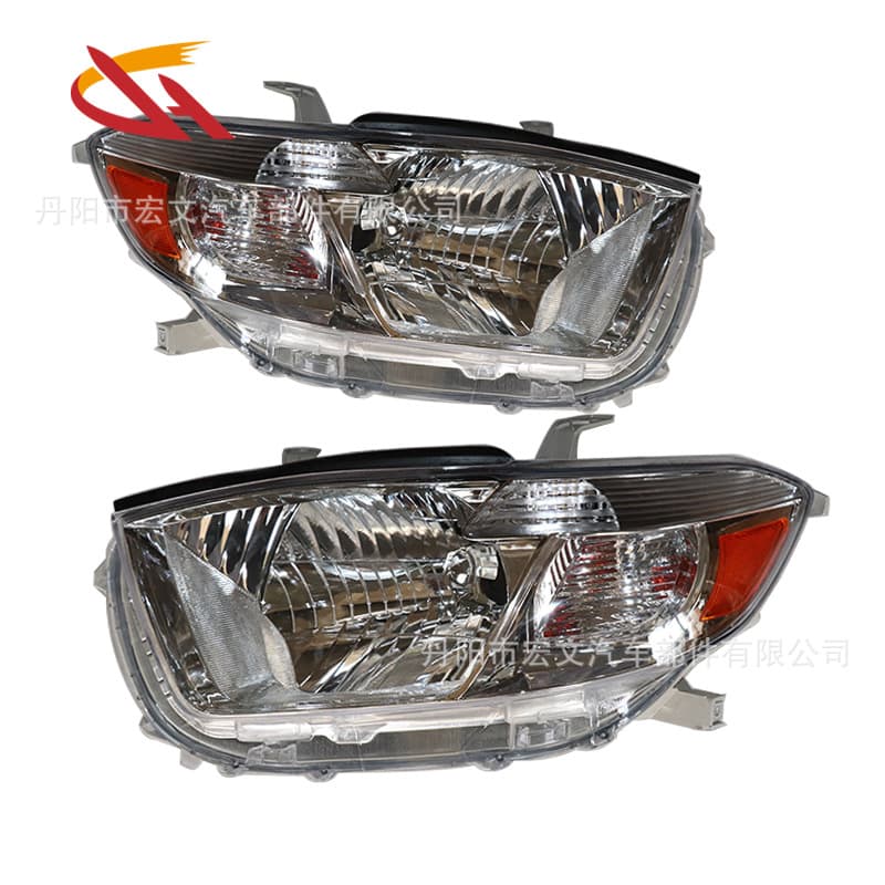 Compatible with 2008 2009 2010 2011 Toyota Highlander US Version Front Headlight Assembly Half Assembly
