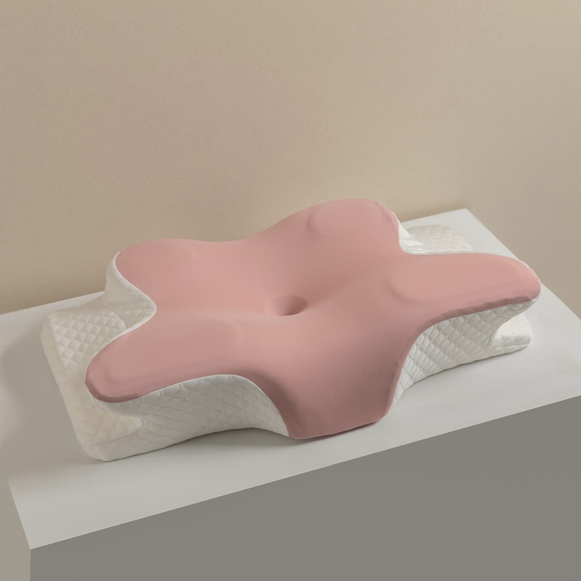 Cervical vertebra pillow, cervical vertebra slow rebound memory foam pillow to correct hunchback, special non-collapse pillow core
