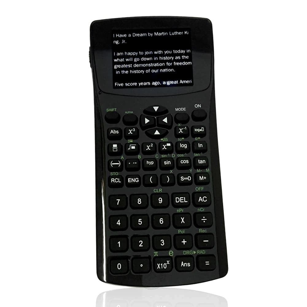 Multifunction Text Reading Calculator with eBook Reader and Video Playback