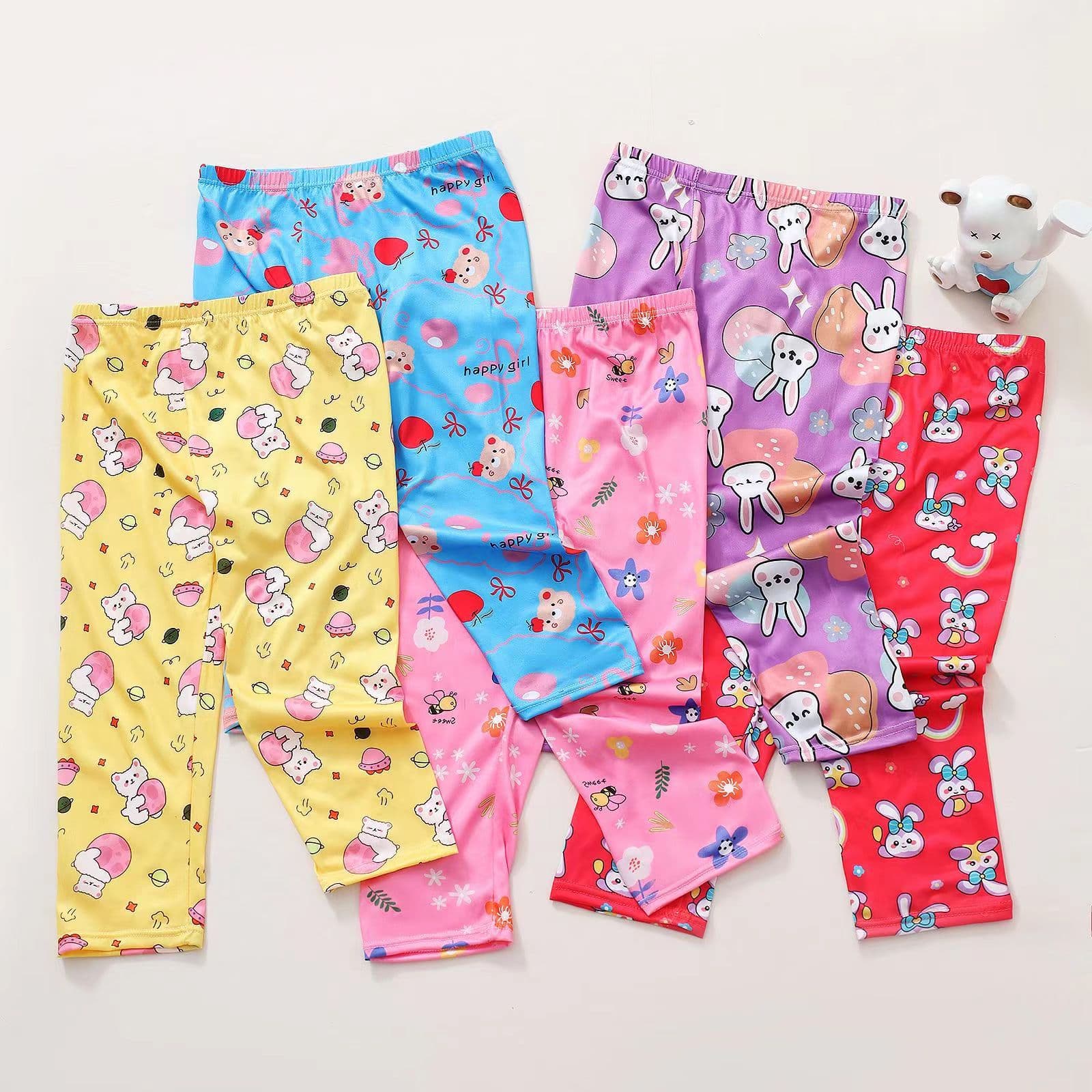 Southeast Asia E-commerce Unisex Long Pants Comfortable Breathable Cute Cartoon Print Home Wear Large-Medium-Small Kids Base Layer Sleep Pants