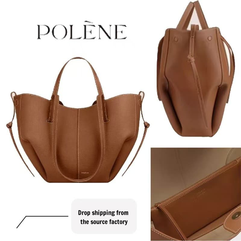 Polène Cyme Tote Bag Best-Seller Shopping Bag Polene Wing Women's Bag Commuter Fashion Shoulder Handbag