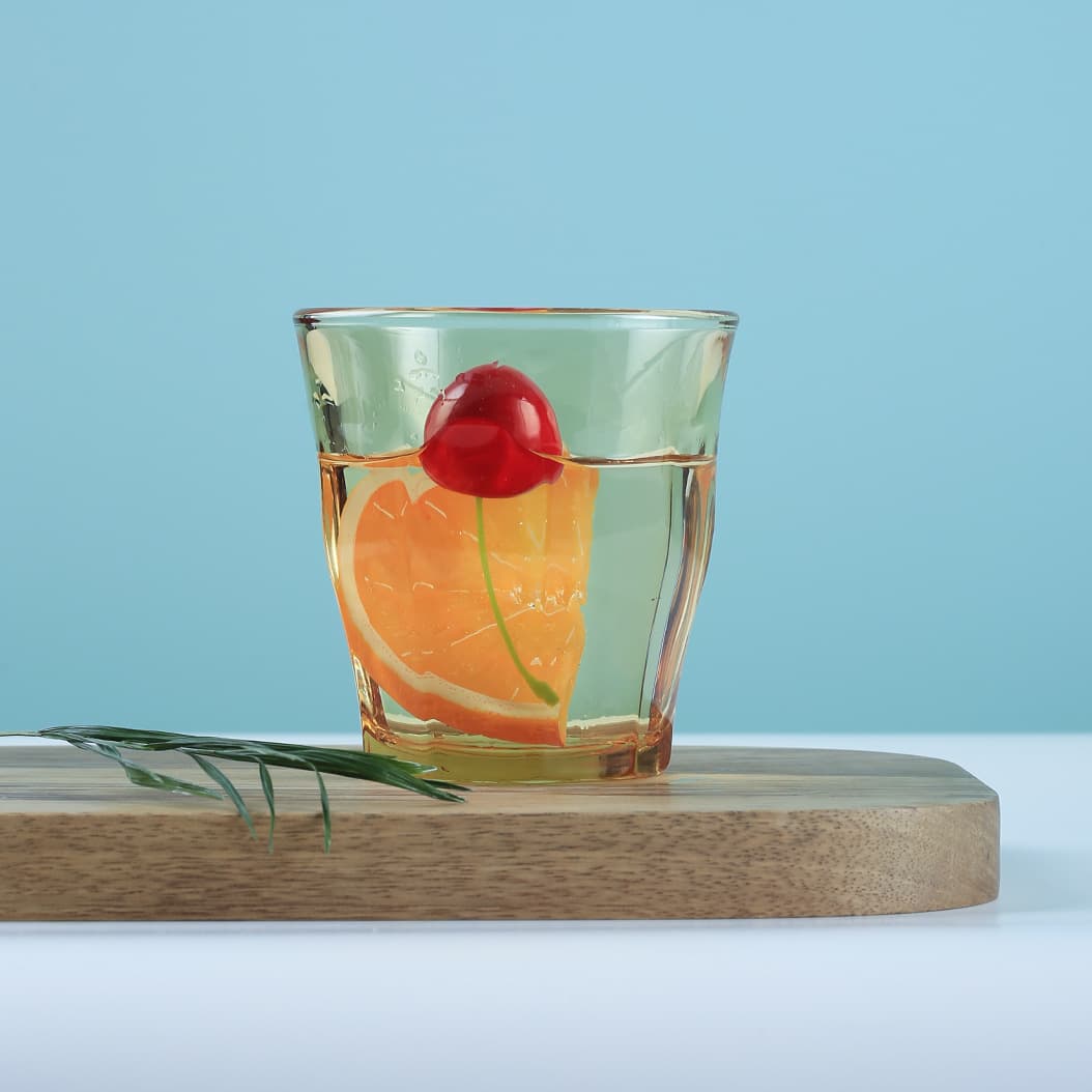 Amber High Borosilicate Glass Tableware, Nine-Faceted Whiskey Glass, Household Drinking Cup, Minimalist Food-Grade