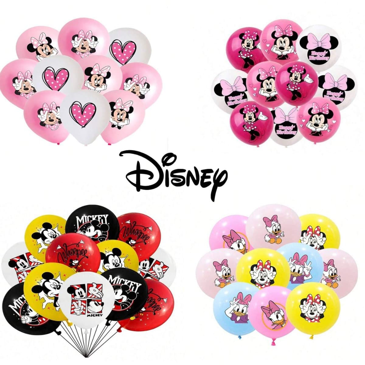 New Cartoon Mickey Mouse Aluminum Foil Balloon Mickey Minnie Theme Children's Birthday Anniversary Set Wholesale