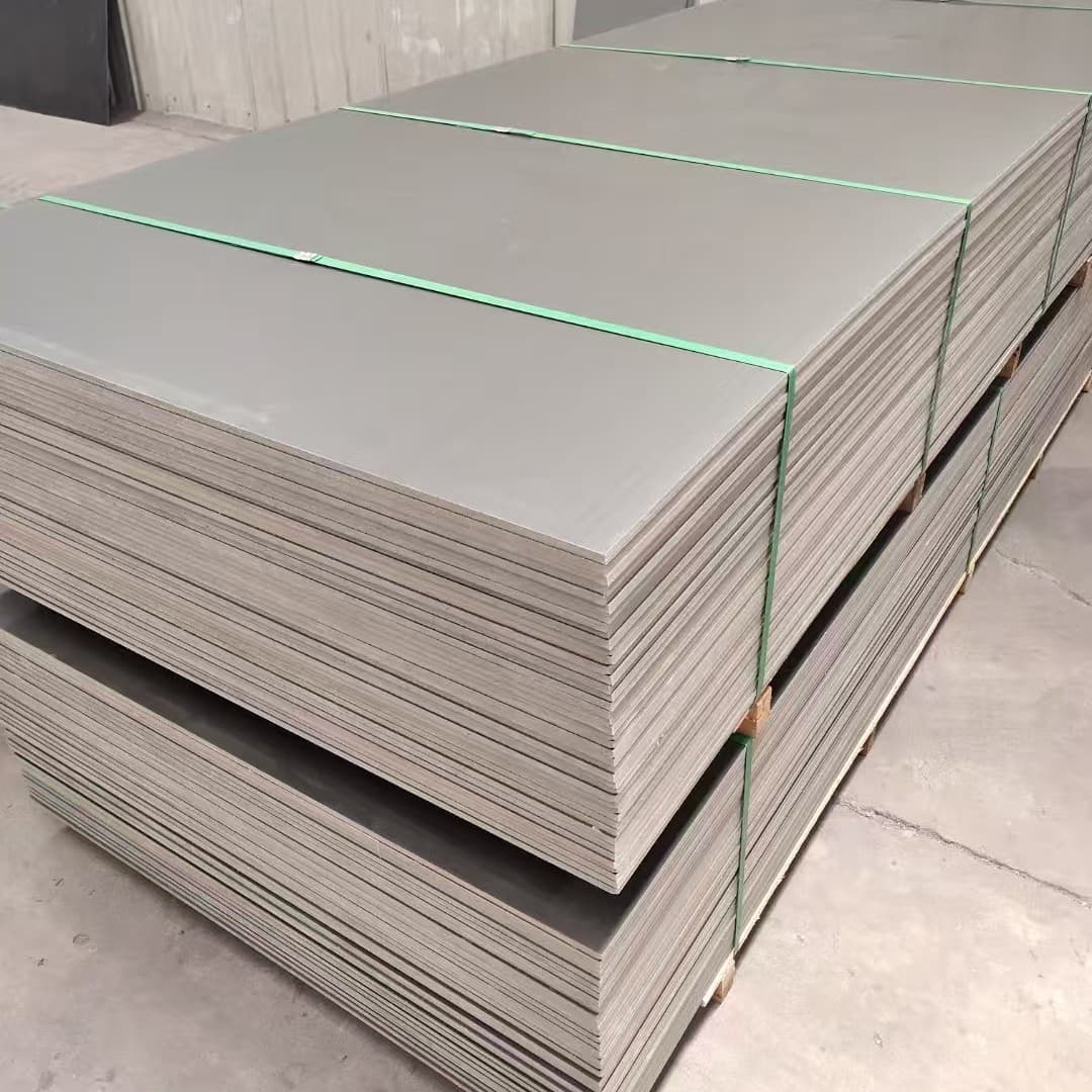 PVC Gray Board Manufacturer Direct Supply Polyvinyl Chloride Rigid Sheet Decorative Building Material PVC Partition Multi-Size Baffle