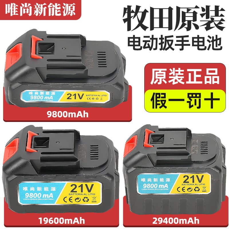 Mutian Brand 18v 21v Lithium Battery Power Tools Electric Wrench Car Wash Gun Chain Saw Power Battery Pack