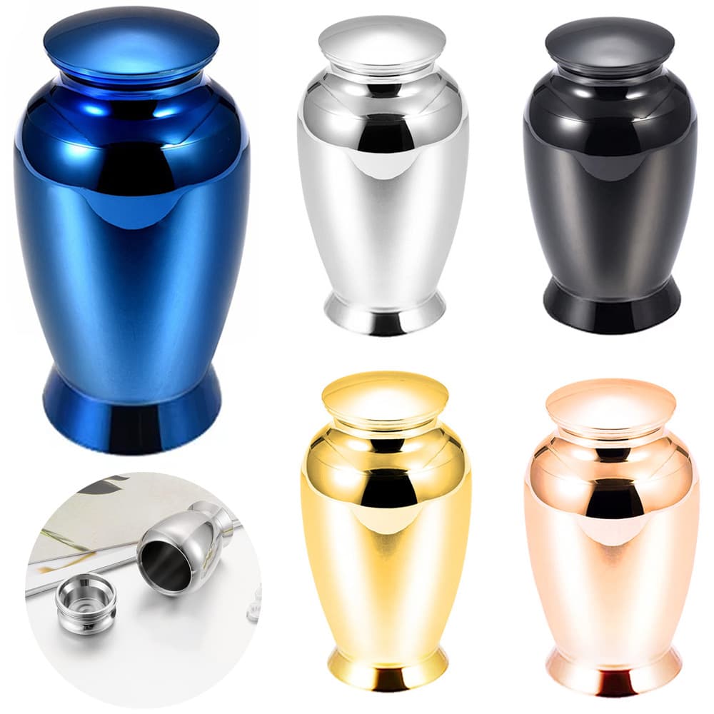 Amazon Hot Selling Aluminum Alloy 70*45mm Memorial Relatives Pet Urn Moisture-proof Storage Ash Can