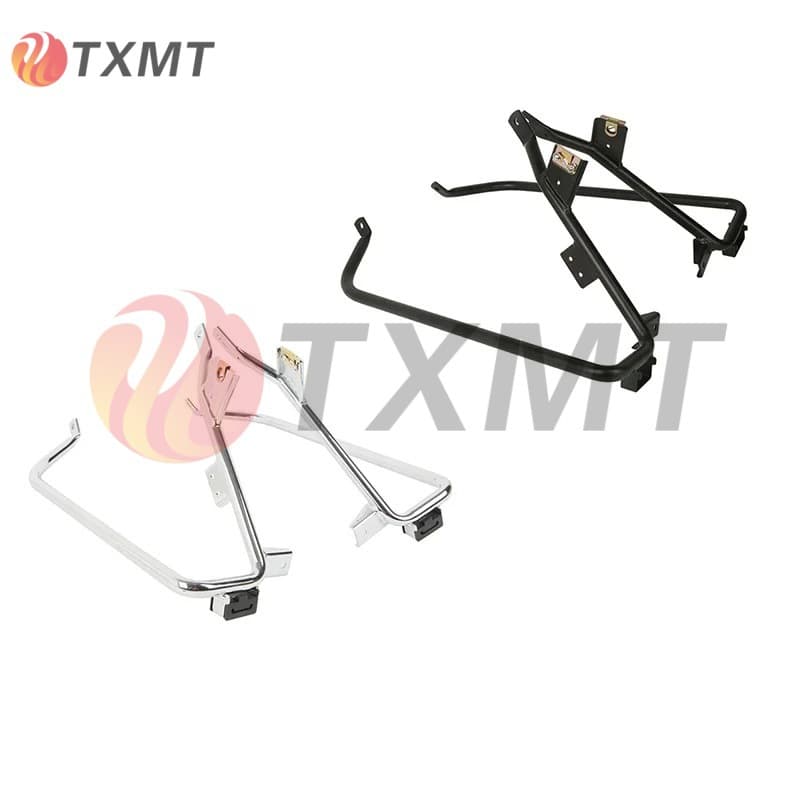 Compatible with Harley Road King Street Glide Modified Rear Side Box Rear Bumper Tail Box Guard Rail Bracket 2009-2013