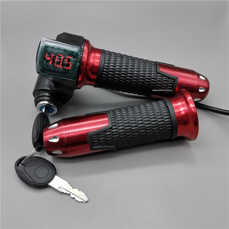 0-99V Universal Voltage Display Speed Control Throttle Electric Vehicle Accessory Aluminum Alloy Speed Controller Blue Yellow Red Silver Gray