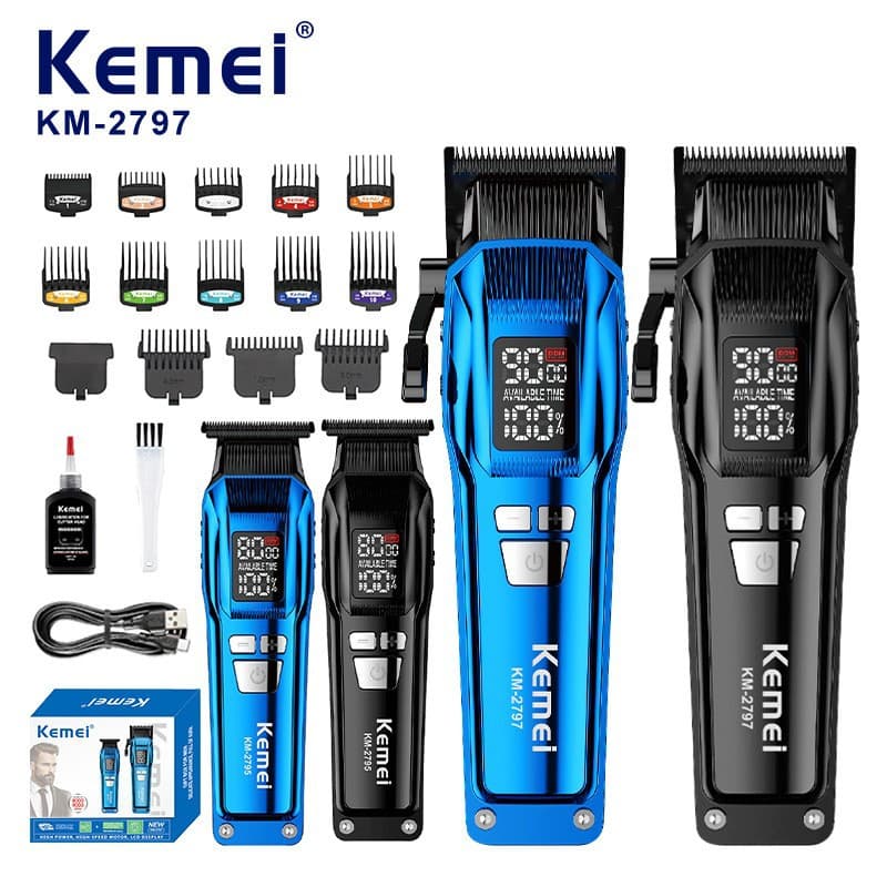 Kemei cross-border new product KM-2797 hair salon special electric hair clipper set hair clipper professional electric clipper i