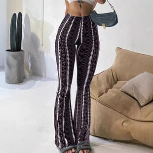 In Stock AliExpress Cross-Border Foreign Trade European American Casual Fashion Long Pants Tight Yoga Pants Casual Fitted Long Sleeve