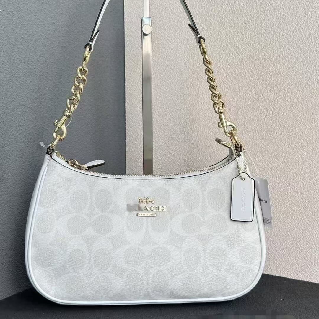 Koujia 2025 New Style Teri Underarm Single Shoulder Crossbody Handbag with Chain, Classic Monogram Mahjong Bag