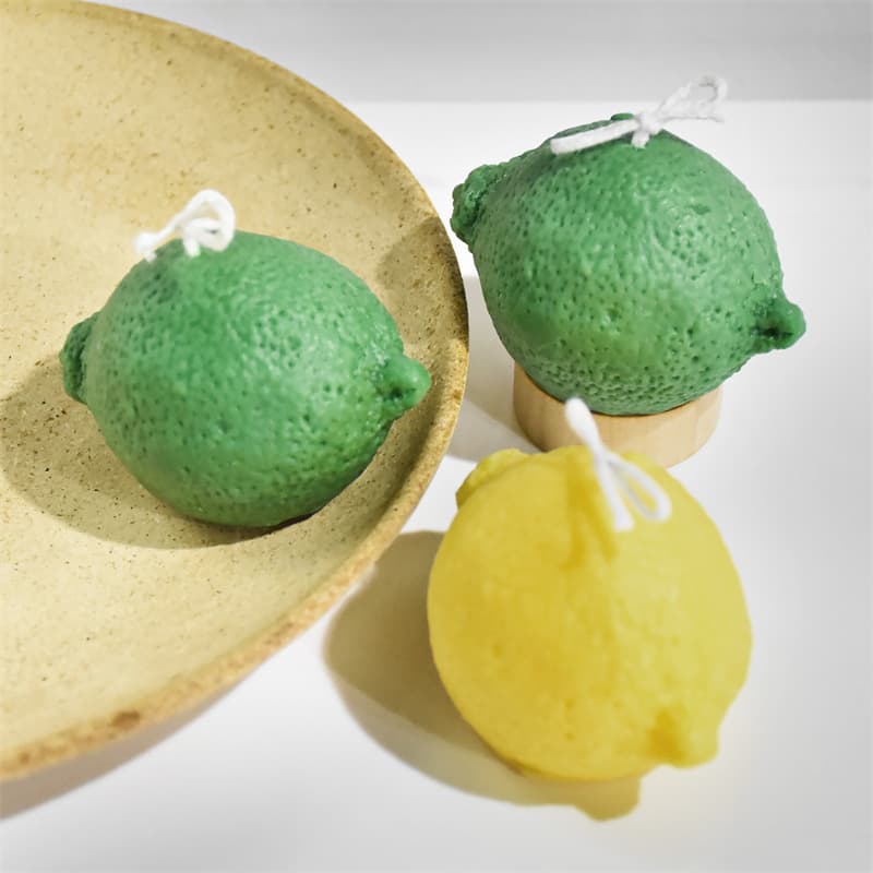 ins Korean style handmade simulated lemon scented candles home crafts ornaments candlelight dinner romantic decorations