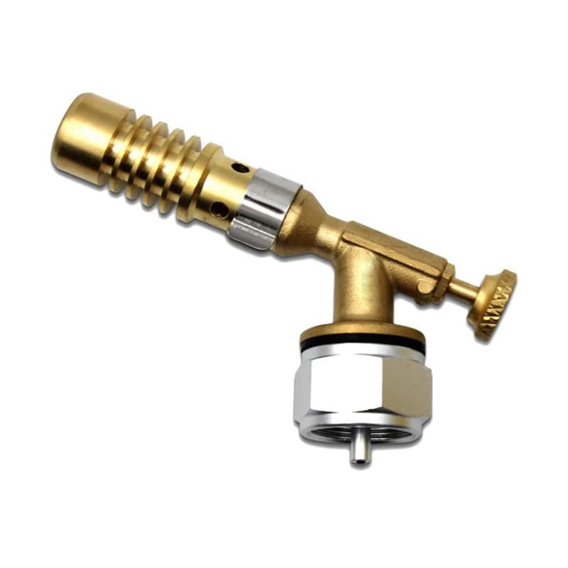 Flat Gas Can Portable All-Copper Welding Torch, Welding, Barbecue, Charcoal Ignition, Baking, MAPP Gas Flame Torch Lamp
