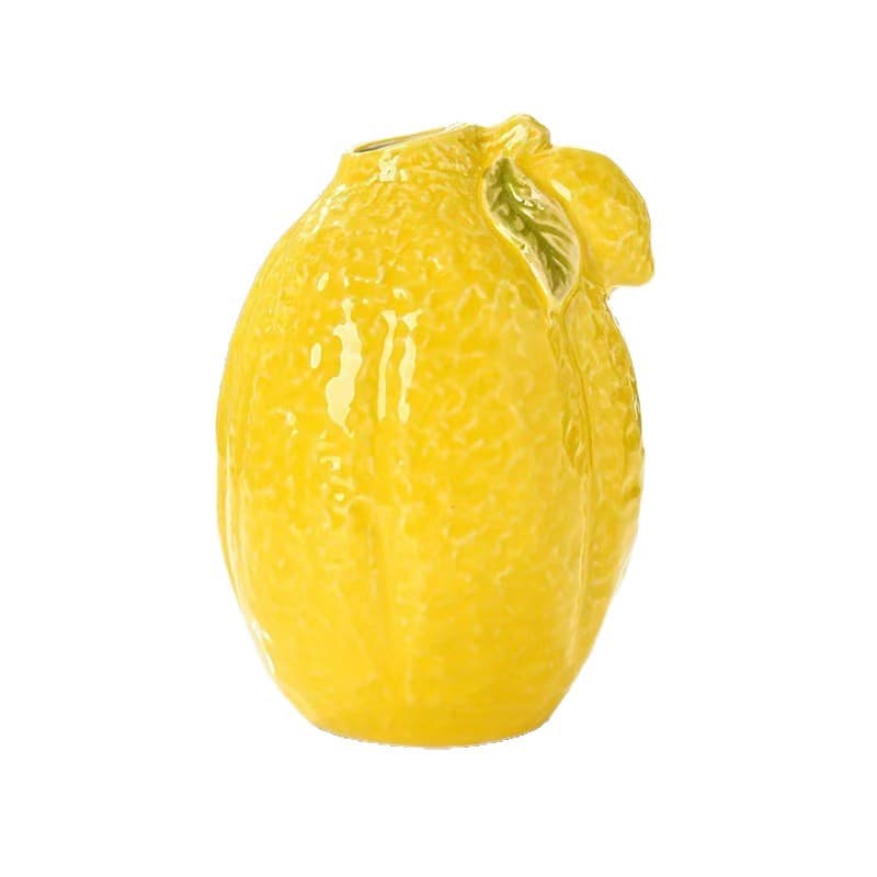 Lemon Hydroponic Vase Ceramic Desktop Living Room Entryway Hydroponic Ceramic Vase Flower Arrangement Vessel Living Room Decoration Kitchen