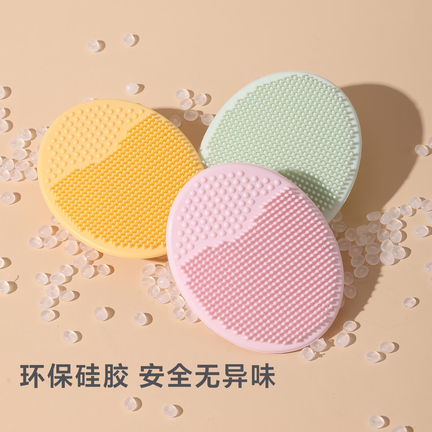 Newborn Baby Silicone Shampoo Brush for Removing Cradle Cap and Infant Scalp Buildup, Soft Bristle Brush for Babies and Toddlers