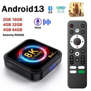 TV98-RK3528 TV Box Android 13 OTT Box Media Player 8K HD TVBOX Cross-border