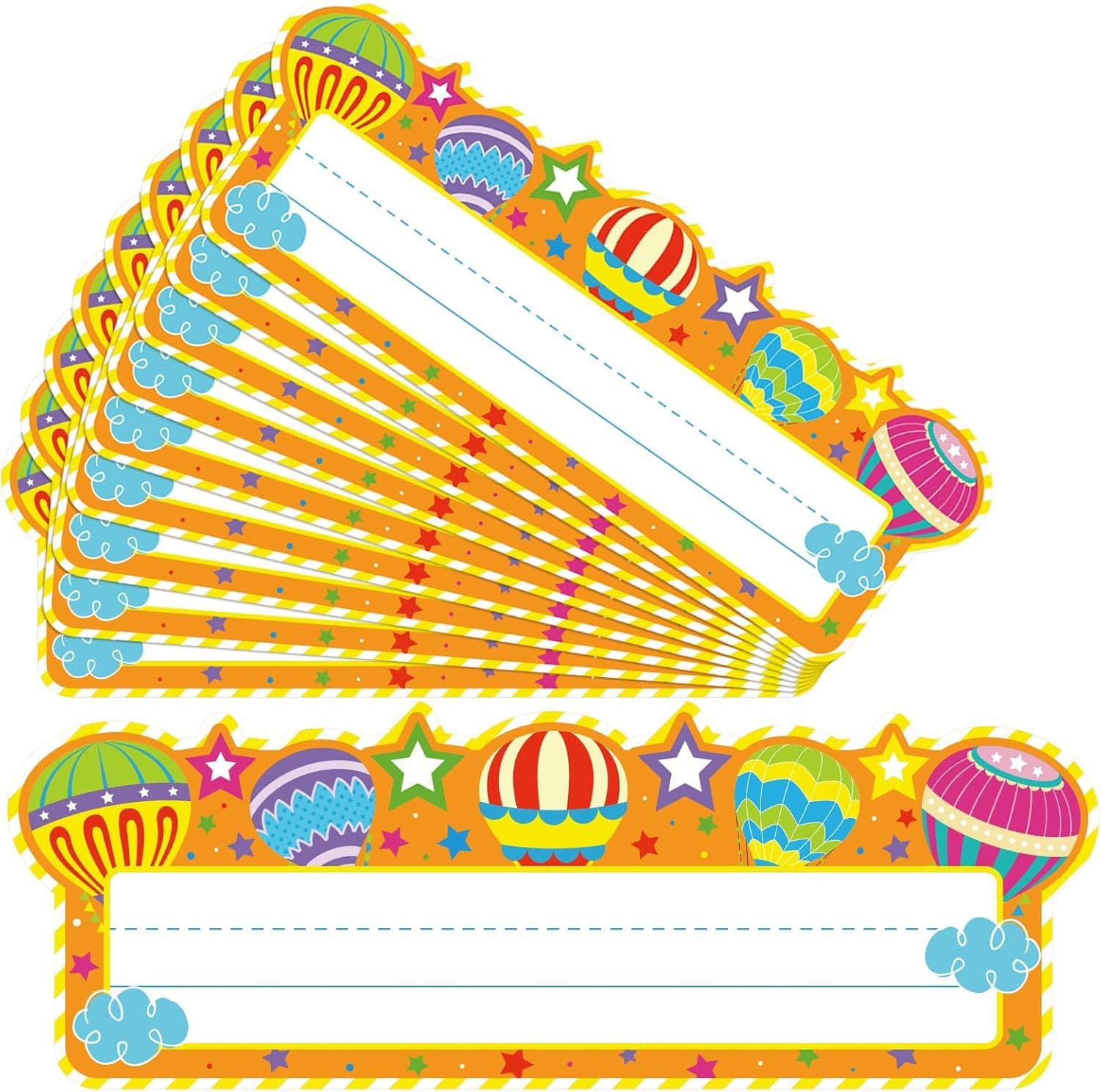 Reusable Balloon Label for School Bus Name Tag Nameplate Children's Teaching Tool Nameplate Label