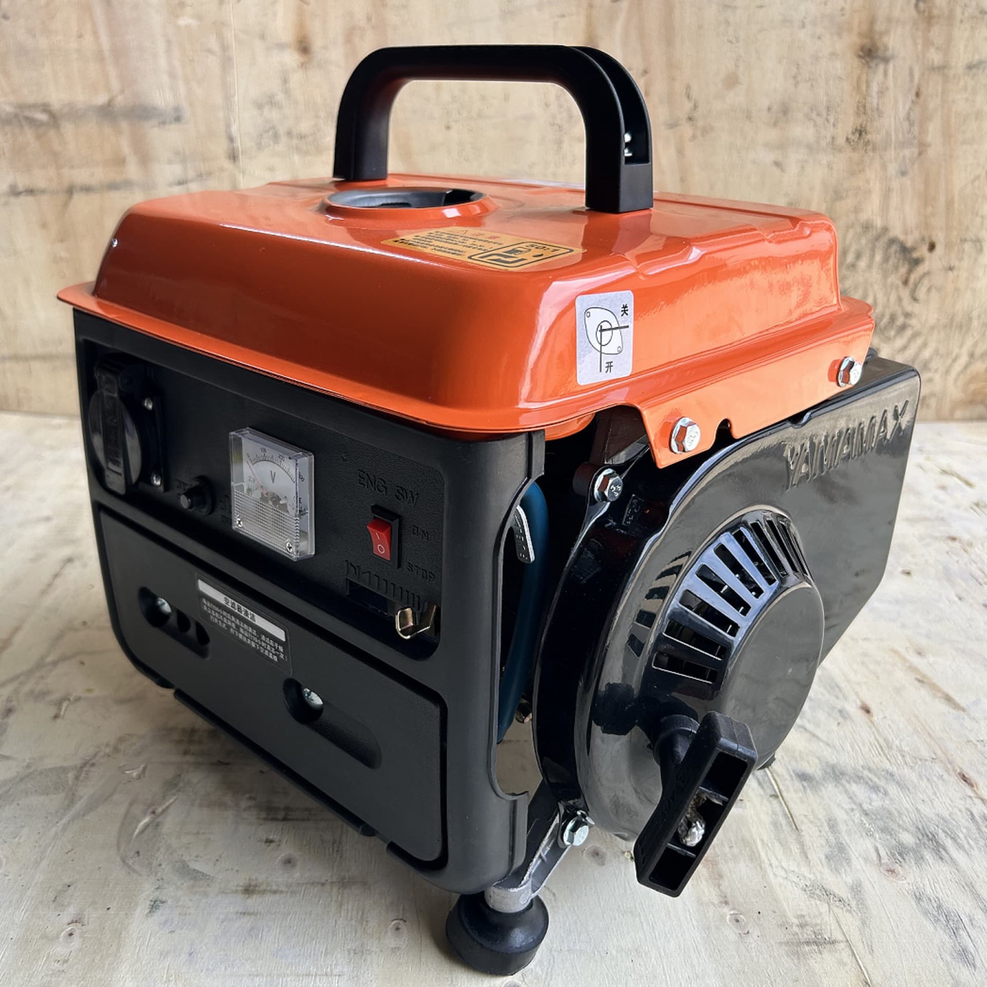 2-Stroke 650/800W Portable Mini Gasoline Generator, Household Single-Phase 220V, Low Noise, Outdoor Camping