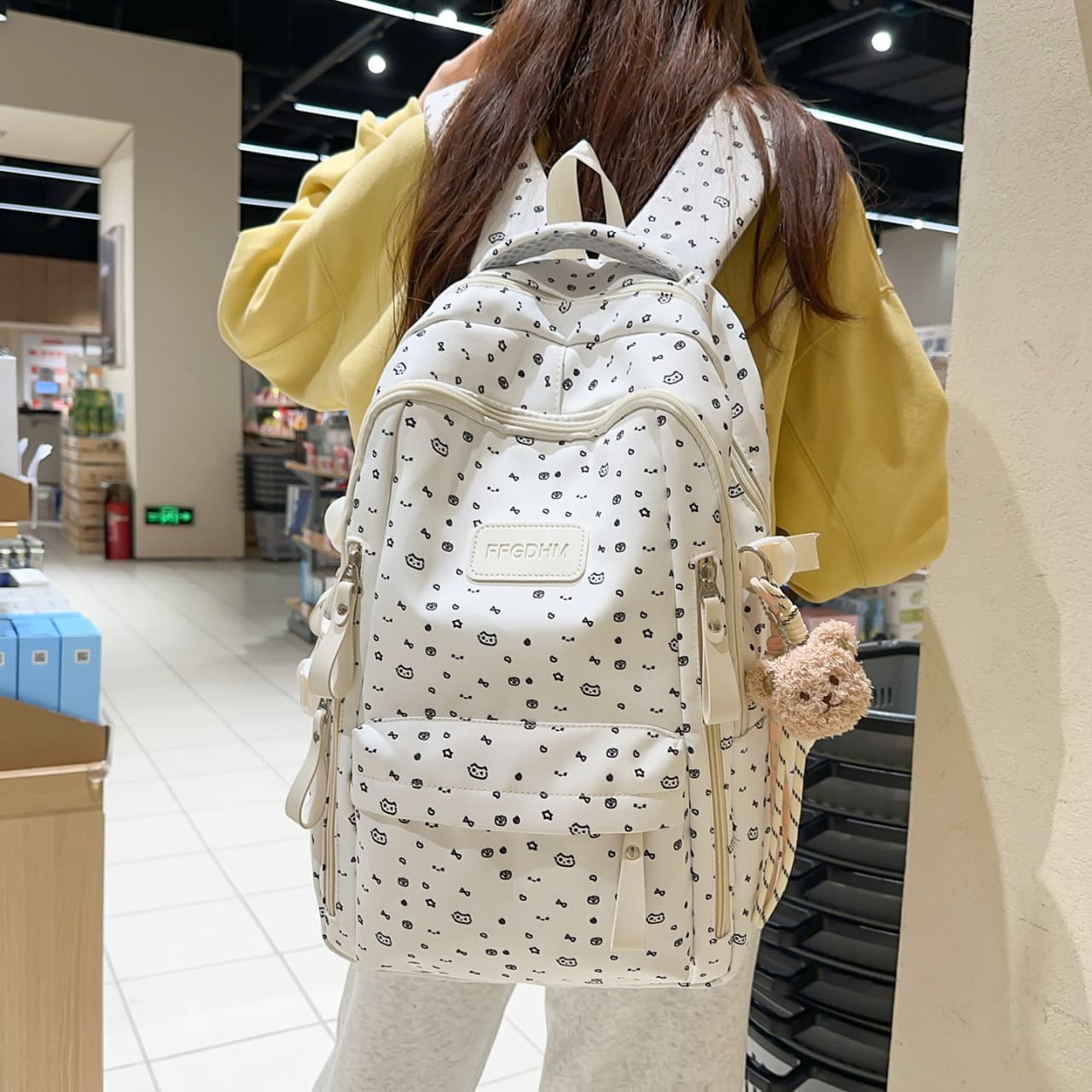 Japanese ins new high-looking, fresh and fashionable college style college student school bag female forest large capacity backpack