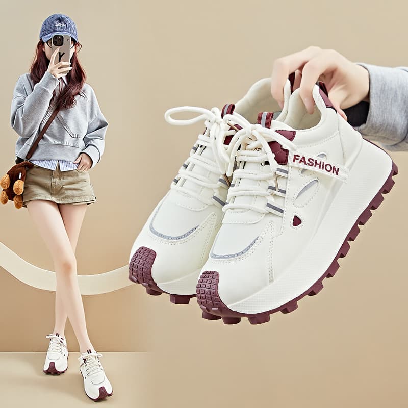 ins Korean version of new daddy shoes for women 2026 spring student sports running casual street shooting thick sole increased HL893