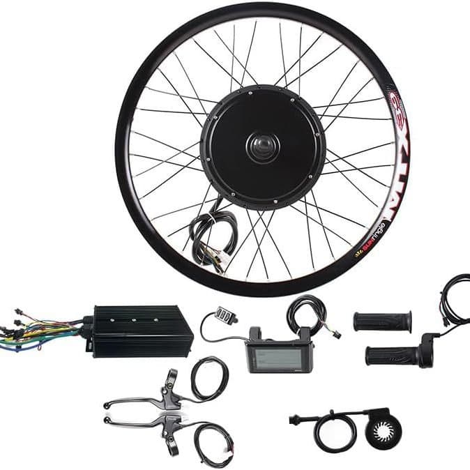 2000W Mountain Bike Conversion Electric Assist Bike Rear Drive Kit SW900 Bicycle Conversion Electric Bike with Battery