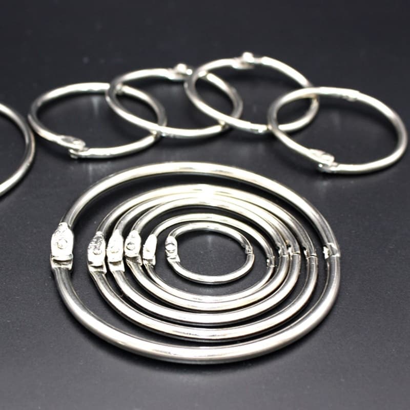 Metal Book Rings 25mm 30mm Loose Leaf Binder Rings Calendar Binding Rings Open Rings Loose Leaf Rings Iron Rings