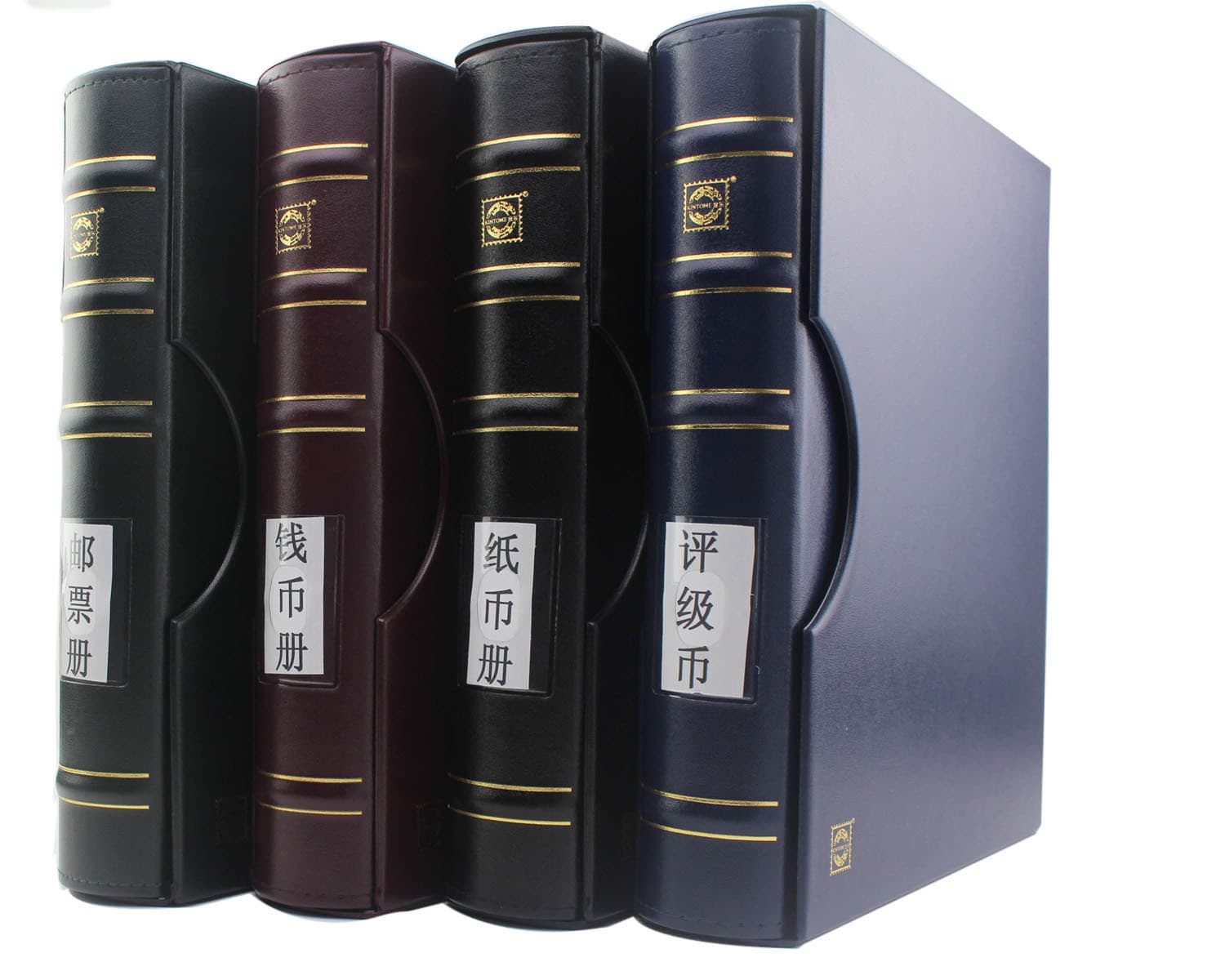 Luxury Bamboo Joint Standard Leather Currency Album for Banknotes/Coins/Stamps/Zodiac Commemorative Coins Loose-leaf Empty Album