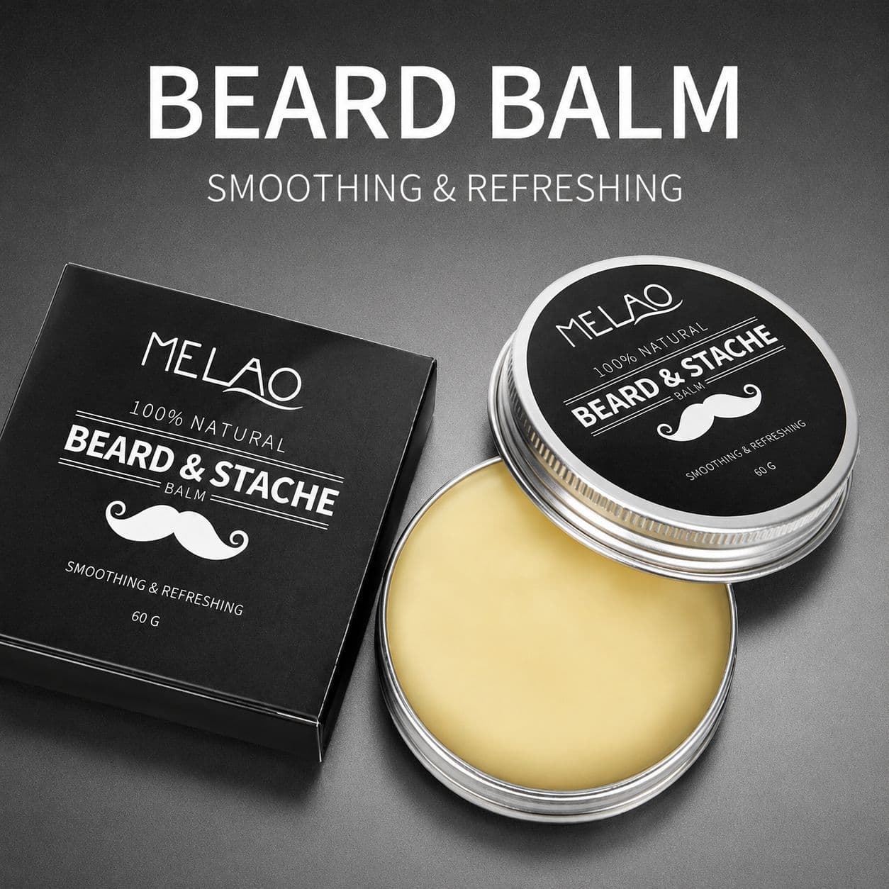 MELAO cross-border spot beard care cream beard wax beard cream shaping care beard wax shaving cream wholesale