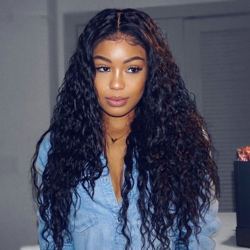 Cross-border European and American wigs for women with African small curly hair, fashionable medium-parted long curly hair, corn perm, chemical fiber wig headgear in stock