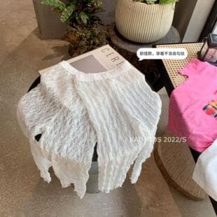 Top Beauty~Summer Korean Style Girl Sweet Lace Leggings Baby Girl Stretch Seven-Point Mosquito-Proof Pants