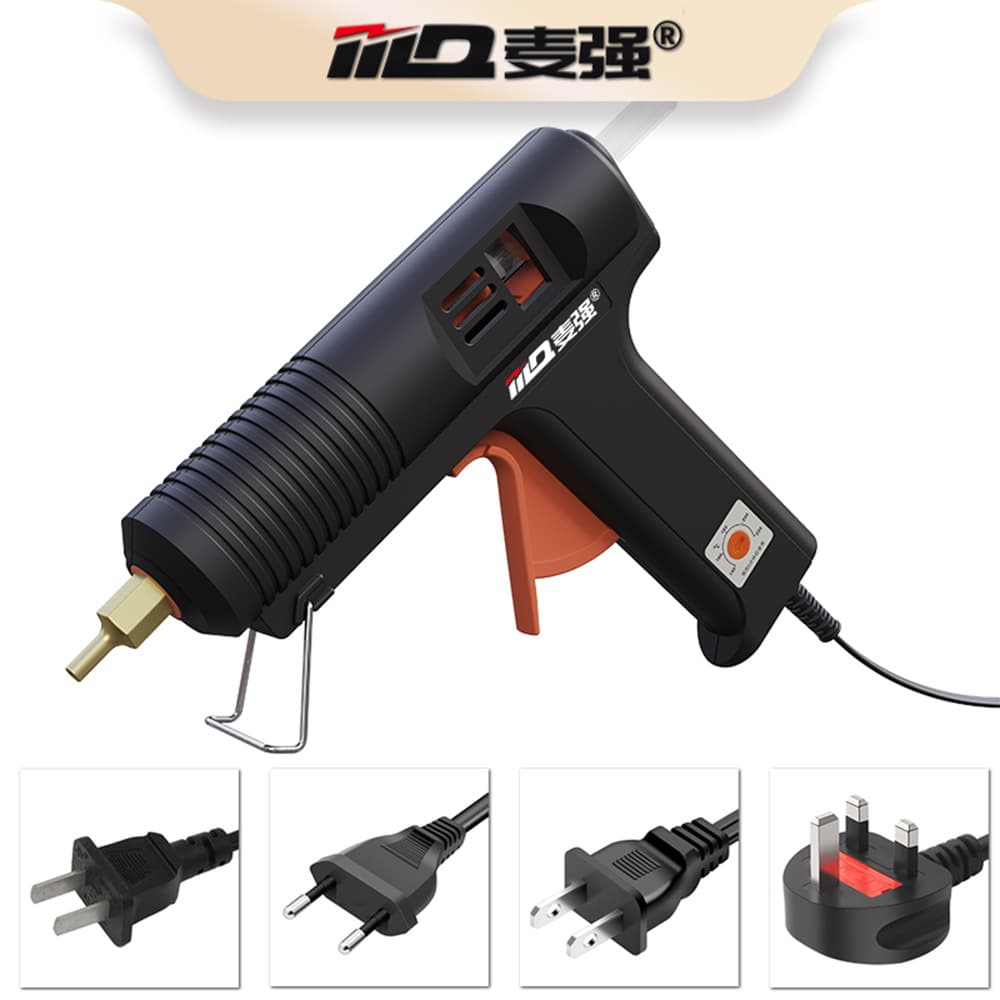 Maiqiang Plug-in 100W Temperature-Adjustable Hot Melt Glue Gun, Variable Temperature Glue Gun for Home and Industrial Use