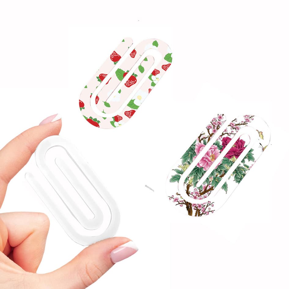 Cross-border Heat Transfer Sublimation Paperclip Shape Bookmark File Book Clip Double-sided Sublimation Coated Metal Aluminum Bookmark