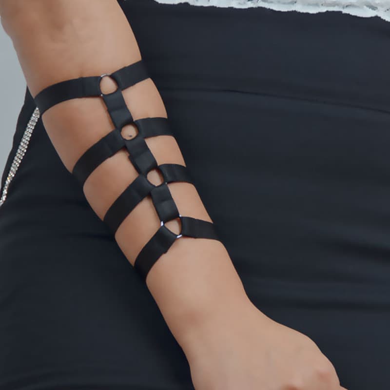 Bamboo Ru Apparel cross-border hollow-out elastic tie handmade elastic cord bar party queen bracelet