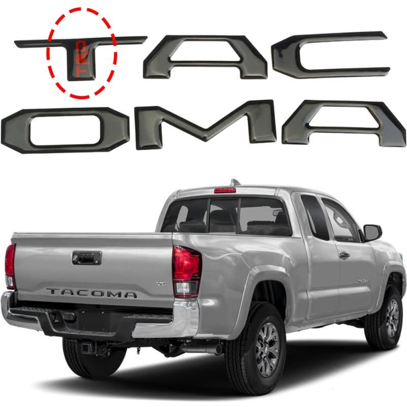 Suitable for Toyota TACOMA car rear label TRD car label sticker, tacoma tail box labeling