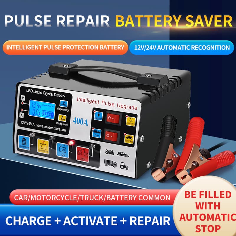Car battery charger full self-stop 12V24V fully automatic motorcycle battery charger battery charger