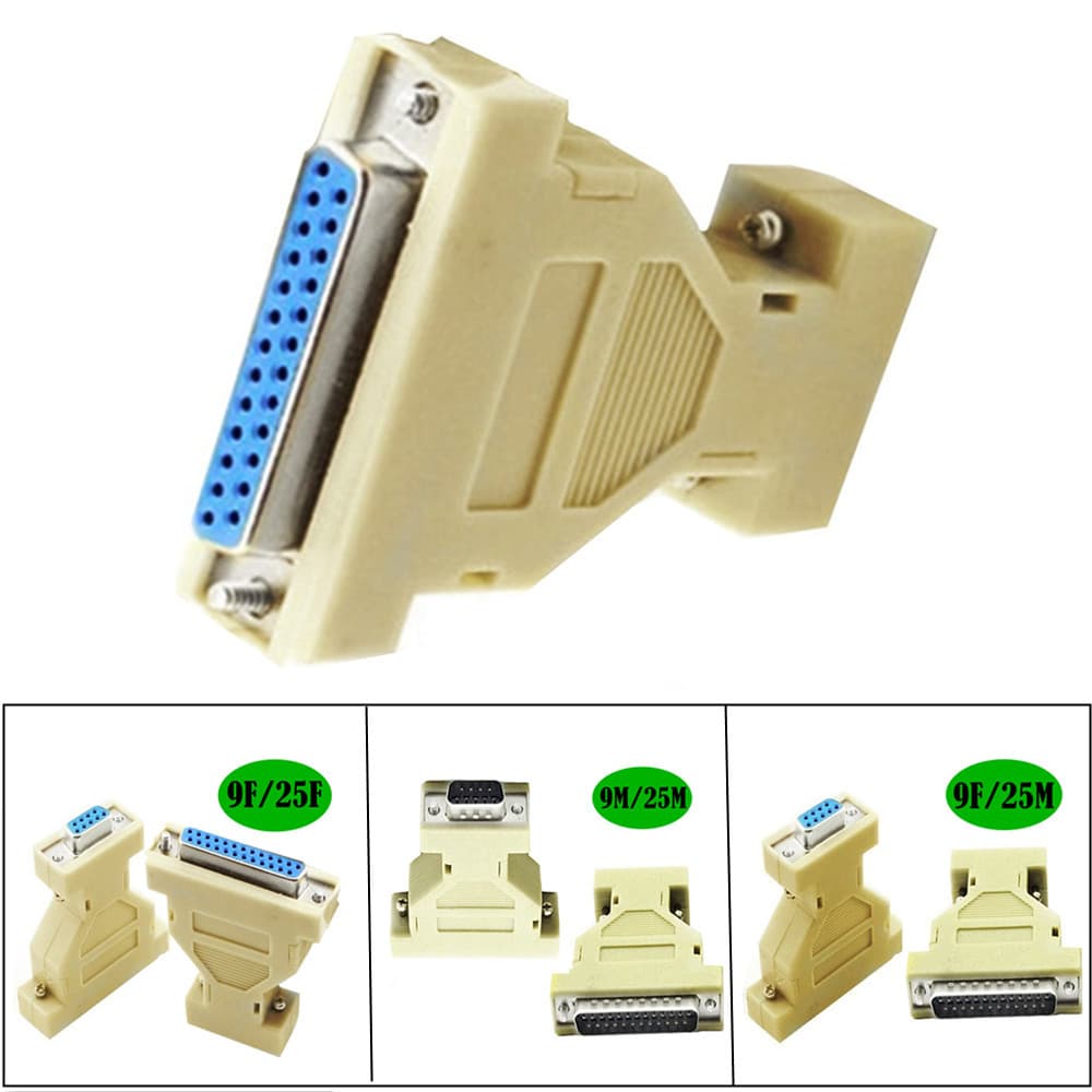 DB25 to DB9 conversion head DB9 female DB25 male 25P female 9P male RS232 connector serial 9P female 25P female