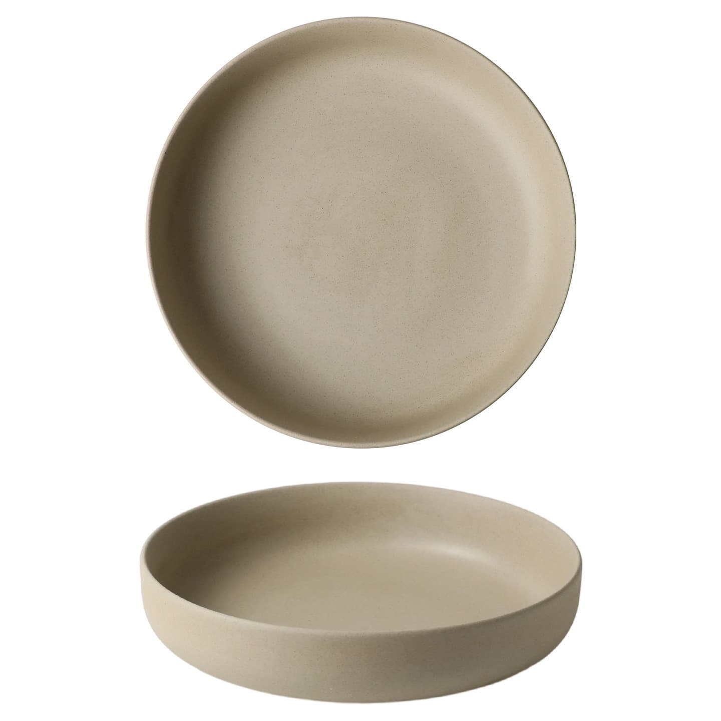Japanese Vintage Ceramic Deep Plate Cold Dish Plate Round Plate Rustic Pottery Unique Restaurant Tableware Shallow Soup Bowl Ecommerce Wholesale