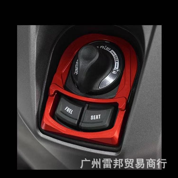 Compatible with 2020-2024 Yamaha NMAX155 Modified Ignition Switch Lock Protective Cover Aluminum Alloy Ignition Decorative Cover