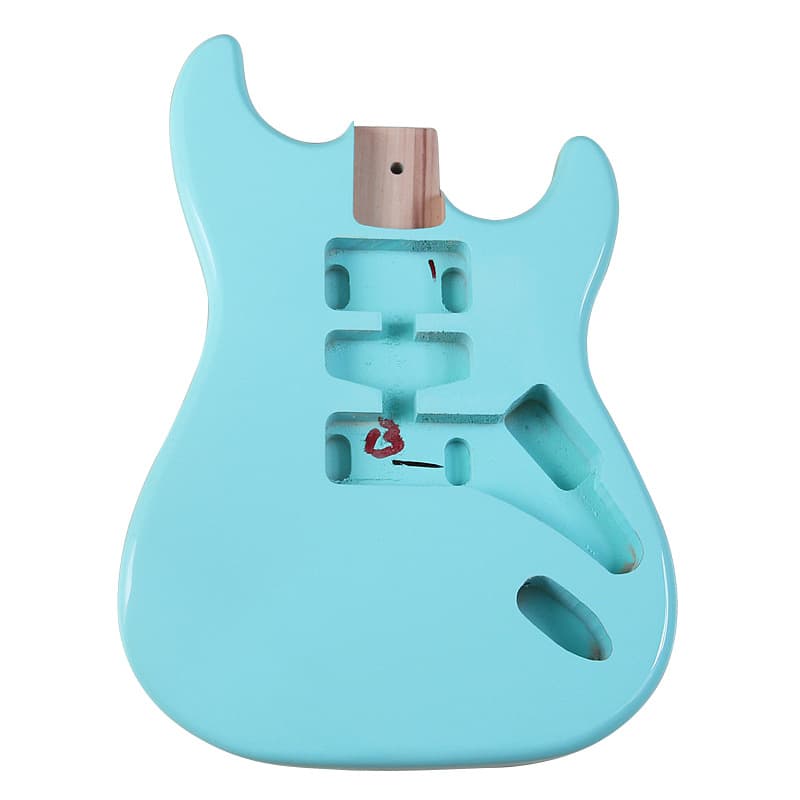Surf Green Electric Guitar Body DIY Electric Guitar Body Guitar Assembly Modification Instrument Accessories