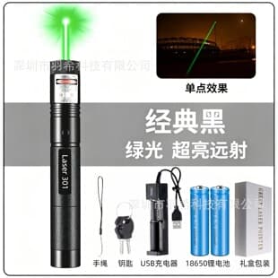 Laser301 Laser Pointer Green Red Blue Violet Single Point Long Range Laser Pointer for Sales Presentation Pointer Pen