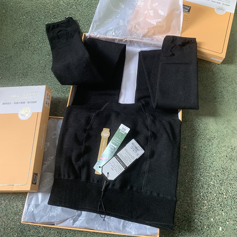 320g Winter High-Density Wool-Blend Fleece-Lined Elastic Cotton High-Waist Warm Thermal Pants, Fleece-Lined and Thickened