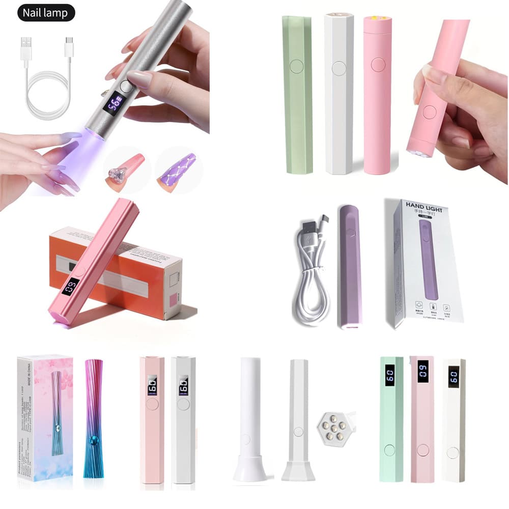 Handheld Nail Art Strip Light, UV Lamp for Press-On Nail Repair, Nail Lamp Curing Light Quick-Dry Strip Light