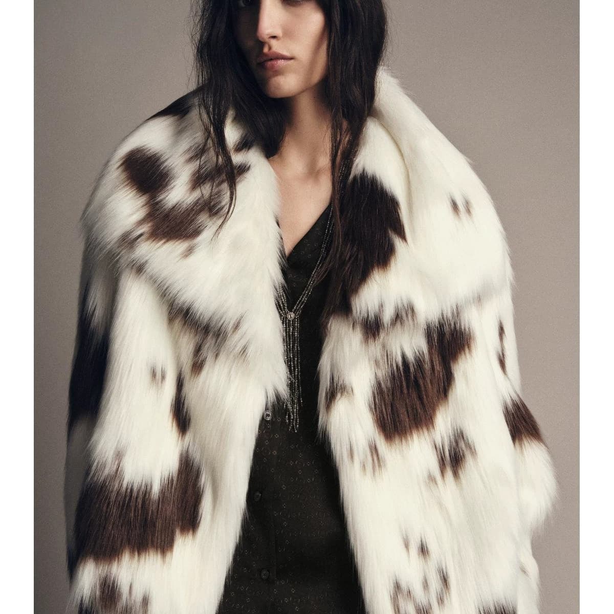 European and American Style Winter New Faux Fur Coat Cross-border Trade Simple Leopard Print Top Women's Versatile Fashion Jacket