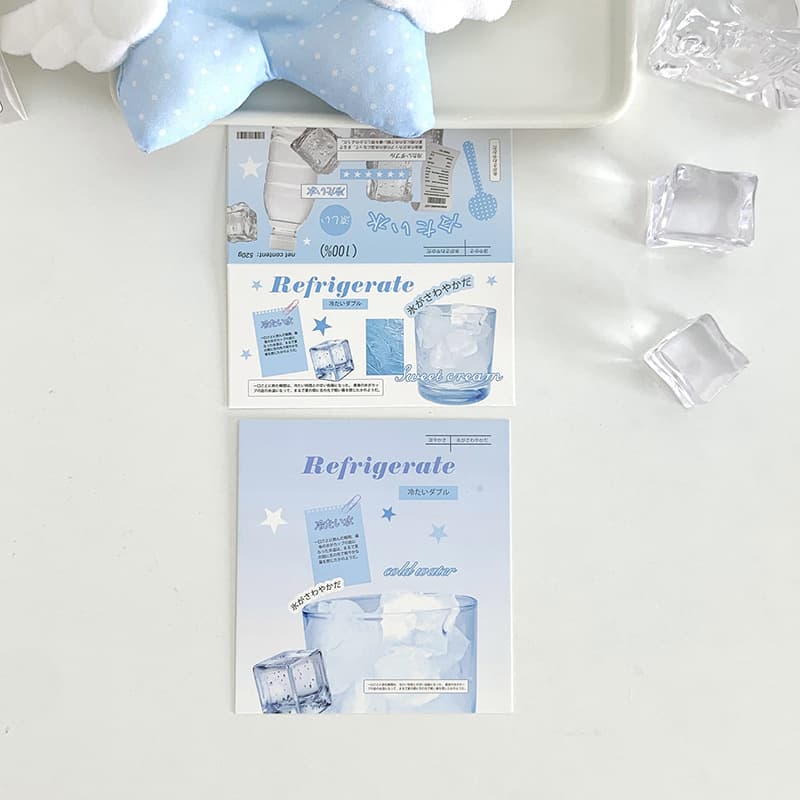 Ins ice block card header and back packaging base card, Korean-style packaging for card protection, jewelry, baking, and gift wrapping cards