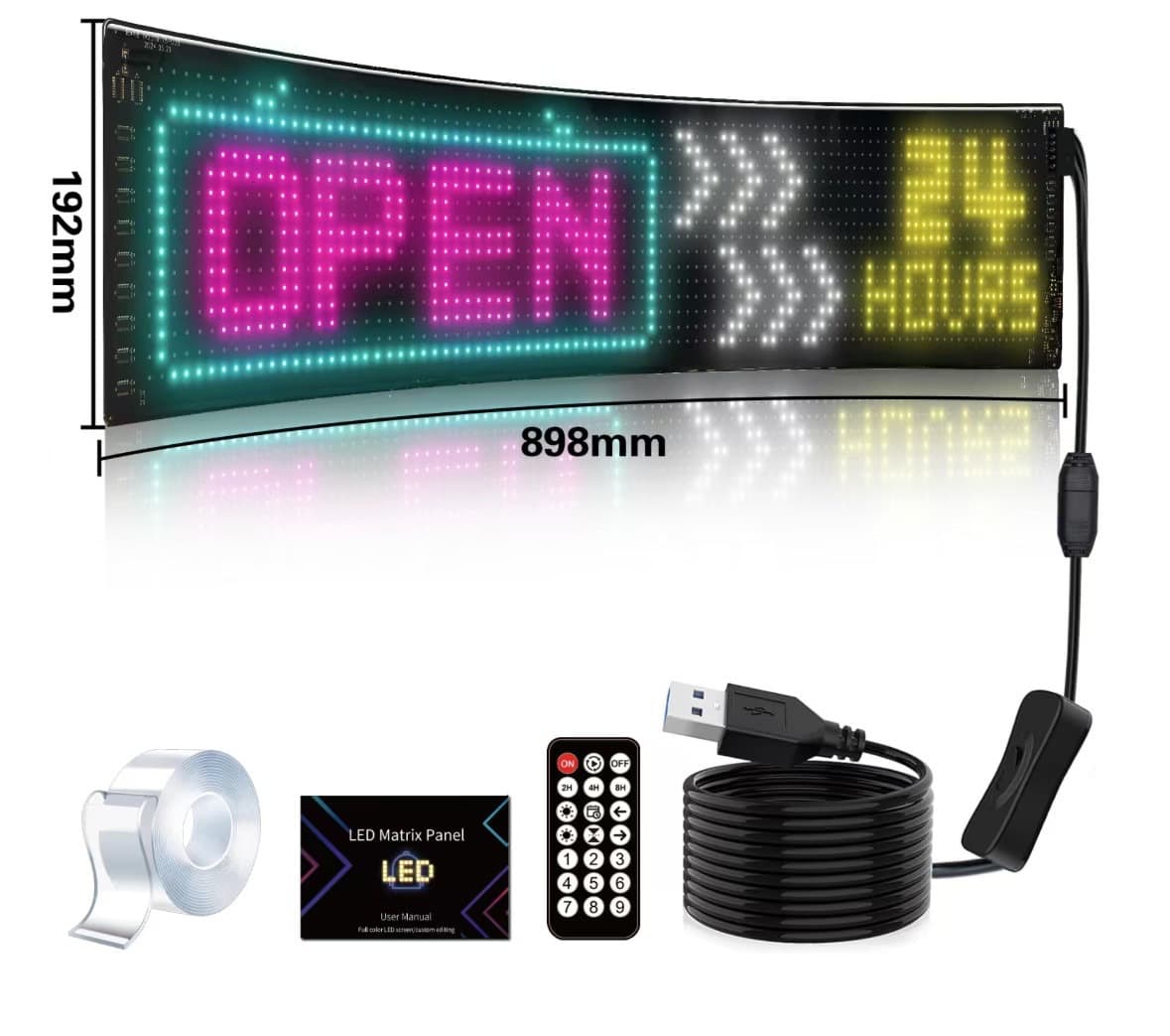Truck Demon Eye LED Light Decoration Soft Screen Car Truck Eye Light Bluetooth Dynamic LED Flexible Advertising Screen
