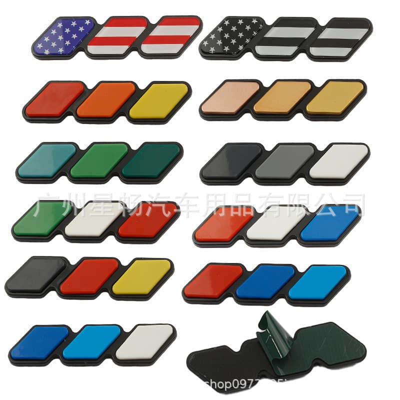 Applicable TOYOTA Tacoma Tacoma Superba Takoma Takoma Takoma Taitu rear badge three-color car emblem modification sticker