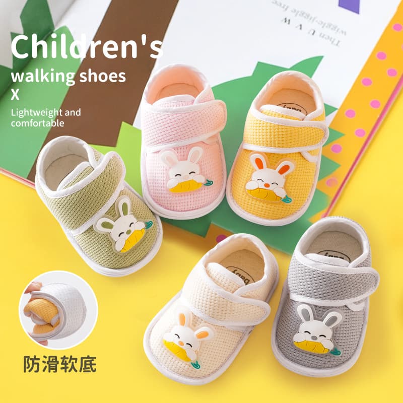 Spring and Summer Baby Shoes, Non-Slip Soft Sole Walking Shoes, Baby Floor Socks, 0-6 Months, 6-12 Months, Lace-Up