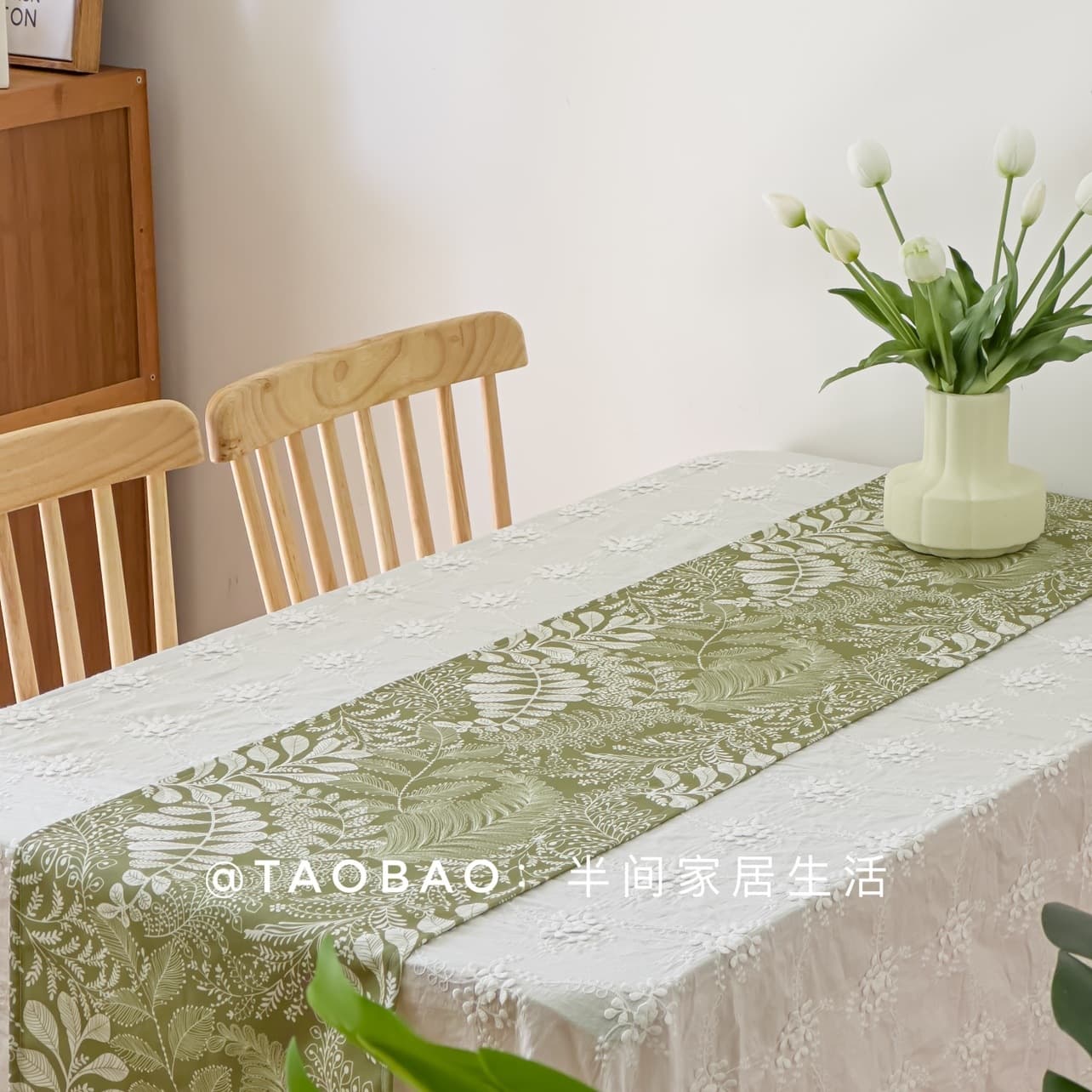 Table flag waterproof and oil-proof American pastoral ins style small fresh dining table TV cabinet coffee table sideboard decorative fabric