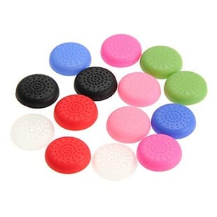 PS4/X360/PS3/PS2 TPU Material Joystick Anti-Slip Grip Caps Mushroom Head Protective Cover